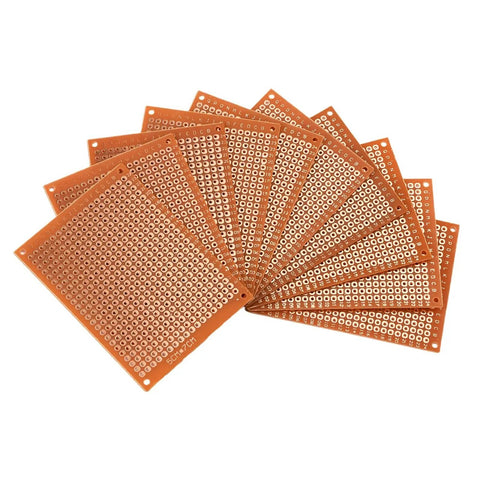 20 Pcs 5x7 Cm Universal Breadboard Bakelite Prototype Boards For Electronics Experiments Great For DIY Projects With Ample Layout