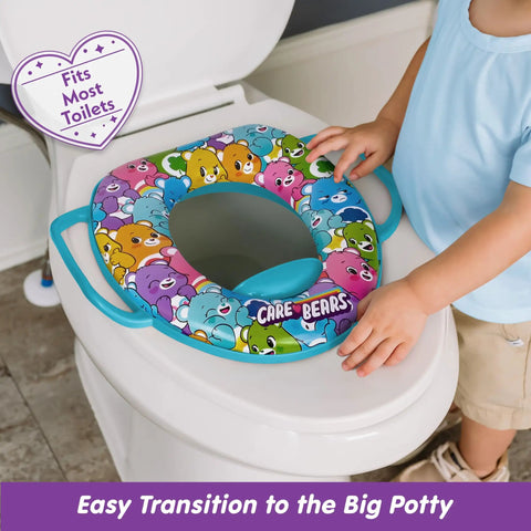Chill Comfy Toddler Potty Training Seat With Ultra Thick Cushion And Non Slip Toilet Pad Featuring Rock Solid Grip Handles Plus Quick Release Storage Hook For No Sweat Potty Routine