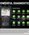 OBD2 Scanner For ABS And SRS Codes, Check Engine Light Diagnostic Tool With Battery Test, Oil Reset, Live Data