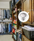 Round Ringed Cabinet Pulls 1.2 Inch Diameter Silver Finish 30 Pieces With Screws for wooden wardrobe in closet