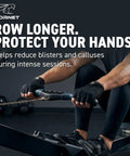 Person wearing Grippy Water Sports Rowing Gloves With Silicone Palm For Indoor Rowing And Paddling Unisex Anti Slip Grip Size XS.