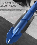 8-pack serrated masonry drill bits, 1/4–9/16 in, blue tungsten-steel alloy head for concrete, tile, brick