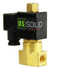 Brass 12V DC Electric Solenoid Valve With NPT Threads Normally Open NBR Seal Ideal For Air And Non Potable Water Systems