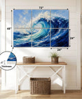 Total Vibe Upgrade With These Peel And Stick Acoustic Panels 6 Pack Sound Absorbing Ocean Wave Wall Pads Noise Dampening Foam Totally Kills Echo For Home Recording Studio, 72x48 inch ocean wave artwork.