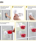 Installation steps for Window Hummingbird Feeder Three Pack With Strong Suction Cup And Stainless Steel Base, 3.4 Oz Capacity