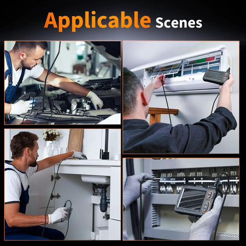 Gear Up For Tight Spots With A Dope 4.3 Inch Endoscope Camera With Light And 1080P HD Imaging 8 LED Lights IP67 Waterproof