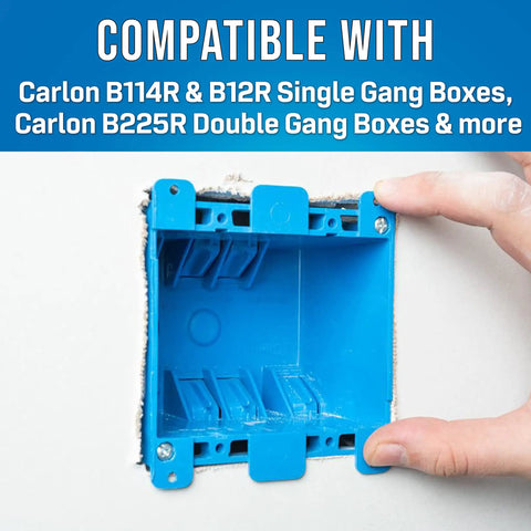 Double Gang Electrical Box Cutting Kit EBW 812 With Wall Template And Level For No Hassle Precise Installations Includes EBC 800 Cutter For Clean Cutouts And Quick Double Gang Wall Box Install