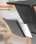 Close-up of adjustable steel on Heavy Duty Metal Table Legs 28x17.7 Inch Industrial X Frame for DIY dining table with matte finish.