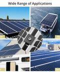 10 Pack Solar Panel Mid Clamps For Unistrut Aluminum Mounting Brackets 30mm And 35mm on roofs, boat, RV, and factory