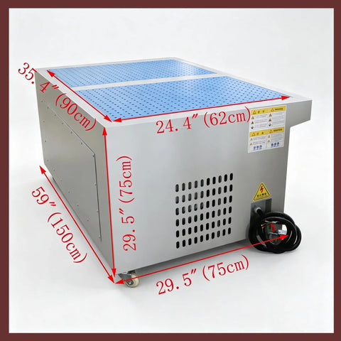 Heavy Duty Top Shelf Industrial Dust Collector And Welding Fume Extractor With Badass 220V 3Kw Motor, multi-stage, dual drum, industrial size.