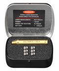 Bore Sight Laser For 243 And 308 Caliber Rifles in metal case with batteries, Red Dot Sighting Tool For Quick Zeroing