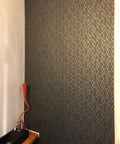 Peel And Stick Geometric Wallpaper In Dark Grey With Gold Hexagon Accents Self Adhesive Removable Contact Paper For Walls Or Cabinets