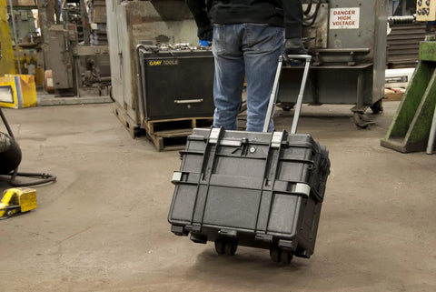Gray Heavy Duty Rolling Tool Chest With Four Deep Locking Drawers, Stackable Industrial Workhorse, Impact Resistant And Water Proof Build For Pros On The Move
