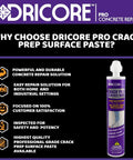 DIY Friendly Pro Grade Concrete Crack Injection Kit For Foundations Walls And Basements 5 Feet Long Injectable Filler shown in purple packaging