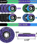 WelderElite paint stripper discs, 12-pack for angle grinder, 4-1/2 in dia, 7/8 in arbor, rust/paint/oxide removal
