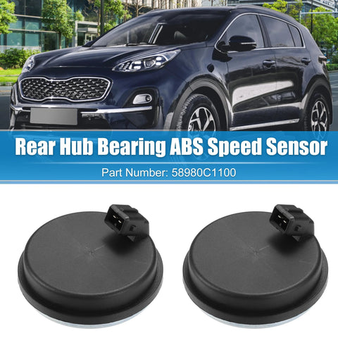 Two Pack Rear Wheel ABS Speed Sensor Cap 58980C1100 for Hyundai Veloster N Tucson Sonata and Kia Sportage 2015-2022