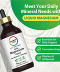 Ionic Magnesium Liquid Supplement With Trace Minerals And Electrolytes Odorless And Unflavored 4 Fl Oz Vegan Bottle