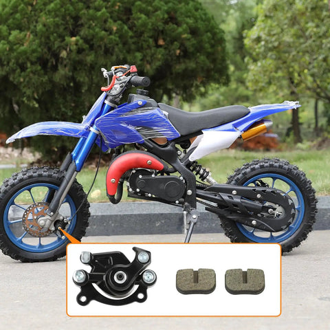 Front Disc Brake Caliper With Pads For 50cc 47cc 49cc Mini Dirt Bikes And Pocket Bikes Compatible With SYX Moto SSR X Pro Coolster