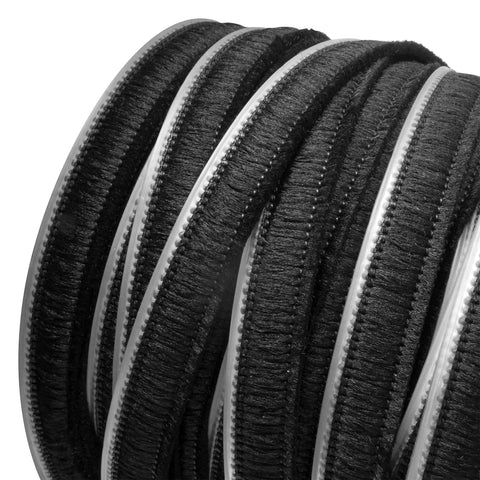 Vanguard Security Astragal Replacement Pile Weatherstrip 0.625 Inch Backing Strip For Doors Durable Polypropylene 100 Ft Roll W562C Compatible Long Lasting Door Sealing Solution