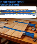 41 Inch Panel Clamps Set of 2 for Woodworking, Adjustable Four Way Steel Clamps for Tables Benchtops Cutting Boards Tabletops and Cabinet Making, Pro Grade Glue Ups, Warp Resistant, Heavy Duty Clamping Tools for Perfect Joints, clamping wood panels