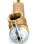 Temperature And Pressure Relief Valve For Water Heaters 3/4 Inch Inlet Outlet 150 Psi 210 F With 3-5/16 Inch Shank