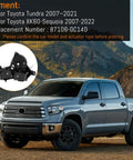 Straight Shot Swap Hvac Air Blend Door Actuator For Toyota Tundra 2007 To 2021 And Sequoia 2007 To 2022 displayed on truck