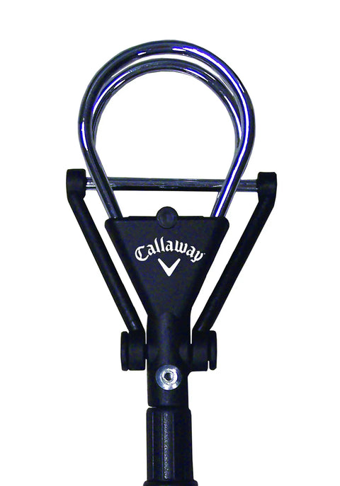 Water Golf Ball Retriever Telescoping to 15 Feet with ergonomic grip handle, focusing on the dual zip head cover section.