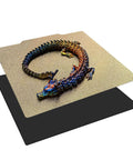 120X120Mm Flexible Double Sided PEI Build Plate With Magnetic Sticker For 0 V0 3D Printer, featuring a colorful dragon model.