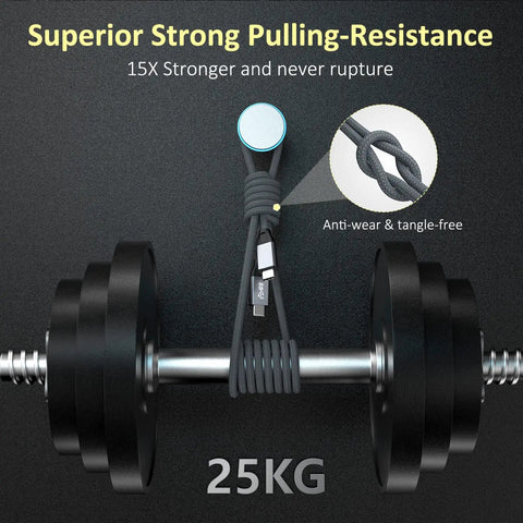 USB C To USB C Cable Long Range High Speed 8K30Hz 4K60Hz Display Cable With 20Gbps Data Transfer And 100W PD Fast Charging For Portable Monitors USB 3 Gen 2x2 Compatible With iPhone 17 MacBook iPad CarPlay And SSD, 25KG pull test