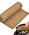 Thermal Worm Blanket For Composting Gardens And Bins, Eco Friendly Jute Worm Bedding shown in roll and placed over compost