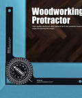 0 To 360 Degree Woodworking Protractor Aluminum Alloy Angle Finder Non Electronic Display Precision Machined Tool on Wood