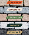 Landscape Edging Kit With Faux Stone Blocks For Lawn Borders And Flower Beds 10 Pack With 20 Spikes Greystone Look colors shown