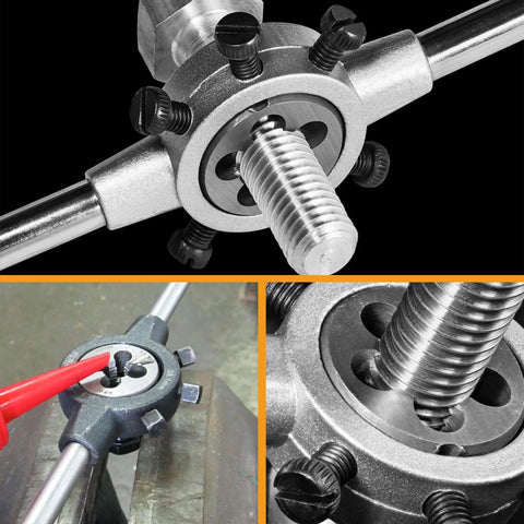 M8 X 1.25mm Tap And Die Set Built Tough In High Speed Steel HSS6542 With Right Hand Thread For Metric Threads Quick Chip Removal