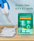 8 Pack Sterile Z Fold Gauze Rolls 4.5 Inch By 4.1 Yards 6 Ply Wound Compression for first aid and trauma kits