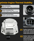 Knockout Grade Electric Coolant Water Pump For 2.5L Toyota Camry Rav4 Highlander And Lexus Models top view showing durable construction and connector.