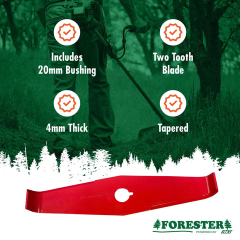 12 Inch Universal Mulching Blade For Weedeater And Brush Cutter Attachment, red tapered steel blade with specifications
