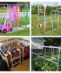 Various DIY structures using 3 Way 1 Inch PVC Fittings Corner Cross Elbow 45 90 Degree For Greenhouse Shed Tent And Furniture Build