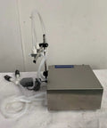 Heavy Duty Shop Grade Eight Head Digital Liquid Filling Machine Featuring Slick Diaphragm Pump For CBD Tinctures MCT Elixirs And Craft Beverages On 110V, compact stainless design.