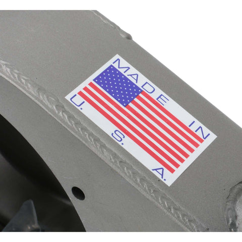 Close-up of "Made in USA" label on Ford 9 Inch Rearend Axle Housing Kit With 31-Spline Forged Steel Axles, 56 Inch Wide, Torino Bearings