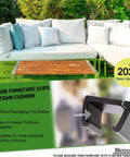 Tough As Nails Heavy Duty Outdoor Furniture Clips For Wicker Patio Sets, Twist Lock Aluminum Clamps, 2023 Upgrade With Foam Cushion.