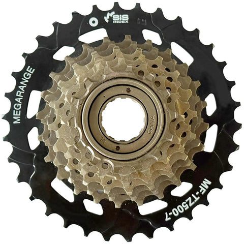7 Speed Bicycle Freewheel 14 To 34T Replacement Part For Multispeed Bikes With Smooth Quiet Rotation And Easy Install High Strength Steel Construction