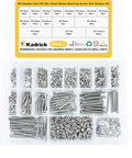1290 Pcs M3 Metric Screw Assortment Kit With 4mm-40mm Stainless Steel Button Head Hex Socket Cap Bolts Nuts Washers And Hex Wrench