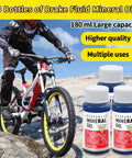 Hydraulic Disc Brake Bleed Kit for Magura Systems, Includes 180ml Mineral Oil, Metal Adapter, Transparent Funnel