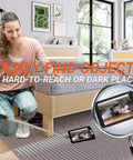 Telescoping Inspection Mirror With LED Light For Men Gift Square Mechanic Mirror Tool For Car DIY And Home Repairs