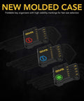 Molded case with Beast Mode Pro Grade 35 Piece Long Arm Ball End Hex Key Set including SAE, Metric, Torx bits with labels.