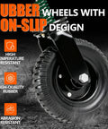 8 Inch Fence Gate Wheels Beefy 800 Lb Capacity Heavy Duty Gate Caster With Cushioned Spring Suspension 360 Degree Swivel