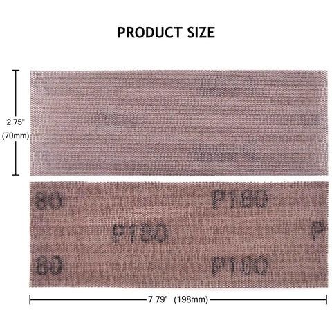 Get 10 Super Cool 75 Inch Mesh Sanding Discs For Quick Jobs That Stay Cool And Resist Clogging Like Crazy So You Can Whip Through Wood Or Metal Projects With Serious Ease And Zero Dust Mess On The Floor Today showing product size dimensions.