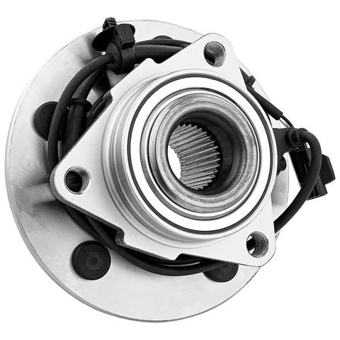 Front Wheel Bearing And Hub Assembly For Dodge Ram 1500 2002 2003 2004 2005 Beefy Heavy Duty Wheel Hub Replacement Direct Fit ABS Compatible OE Style 515073