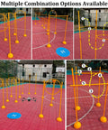 Pro Grade Drone Racing Obstacle Course Kit With Multi Stage Gates, 60cm And 70cm Rings setup on outdoor track