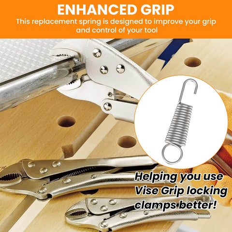 Ten 40mm Heavy Duty Replacement Springs For Vise Grips Locking Tool Parts Universal Fit For Table Vise Pliers Replacements For 10R 10WR 10CR 10LW 11R 11SP 11HD 12LC 20R 310S